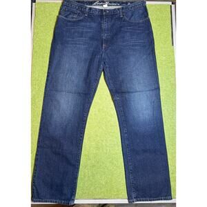 Eddie Bauer Men’s Straight Leg Jeans Blue Denim 40x30 Classic Fit